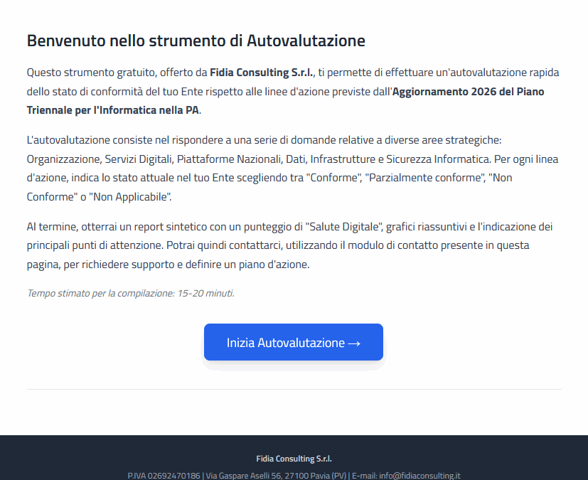 Piano Triennale per l’Informatica nella PA – Aggiornamento 2026: Supportiamo i Comuni nel “labirinto normativo”. Disponibile il nostro servizio di Autovalutazione.
