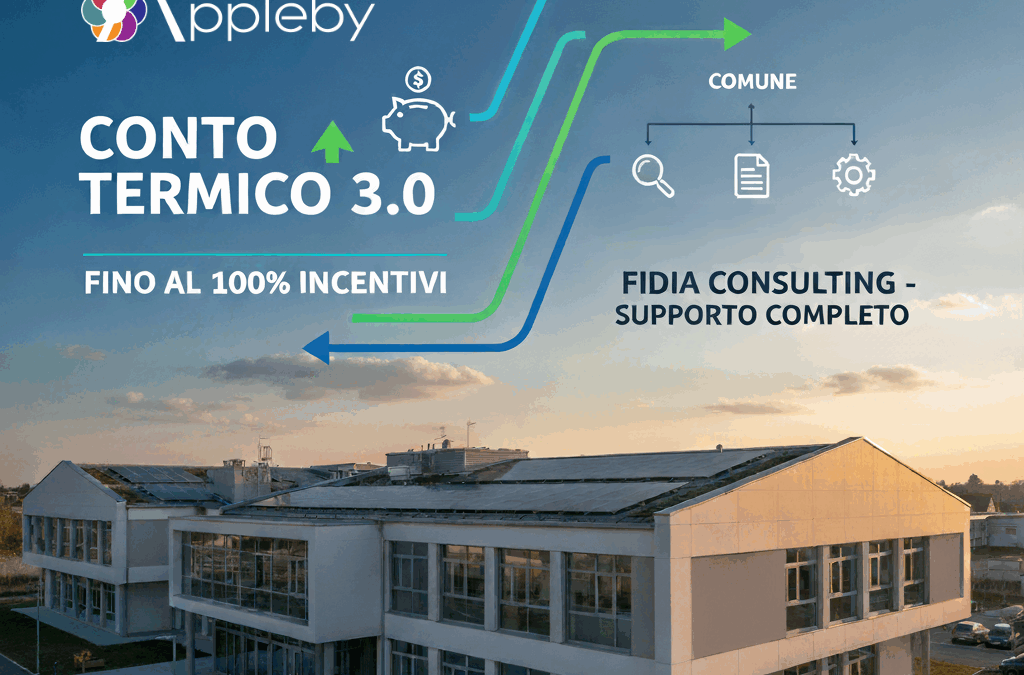 Conto Termico 3.0. Incentivi fino al 100% per i Comuni.